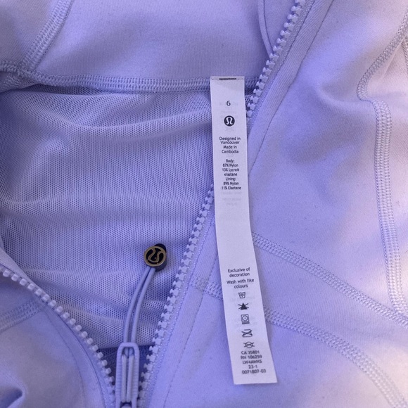 new with tags lululemon define jacket luon in blissful blue - Picture 4 of 6